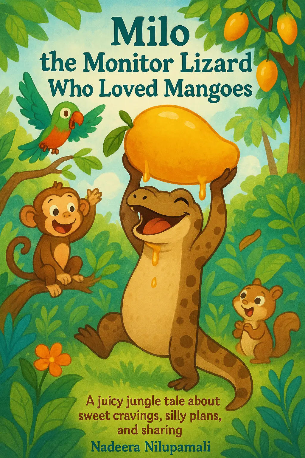 Milo the Monitor Lizard Who Loved Mangoes - A juicy jungle tale about sweet cravings, silly plans, and sharing
