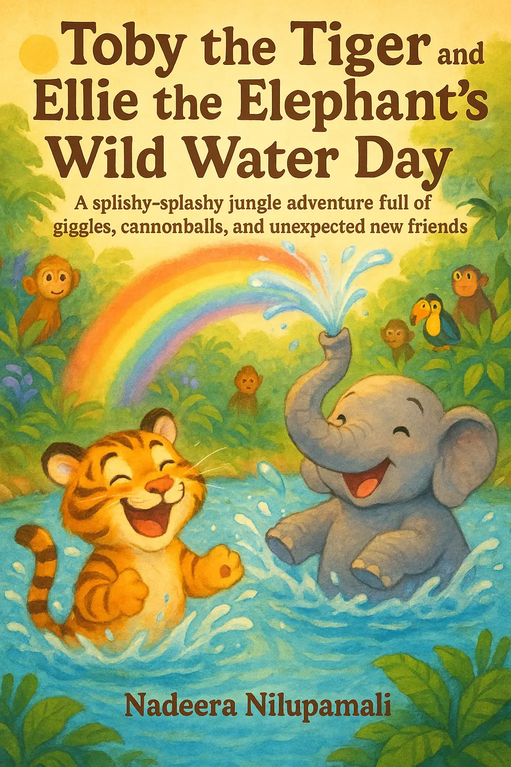 Toby the Tiger and Ellie the Elephant’s Wild Water Day -A splishy‑splashy jungle adventure full of giggles, cannonballs, and unexpected new friends