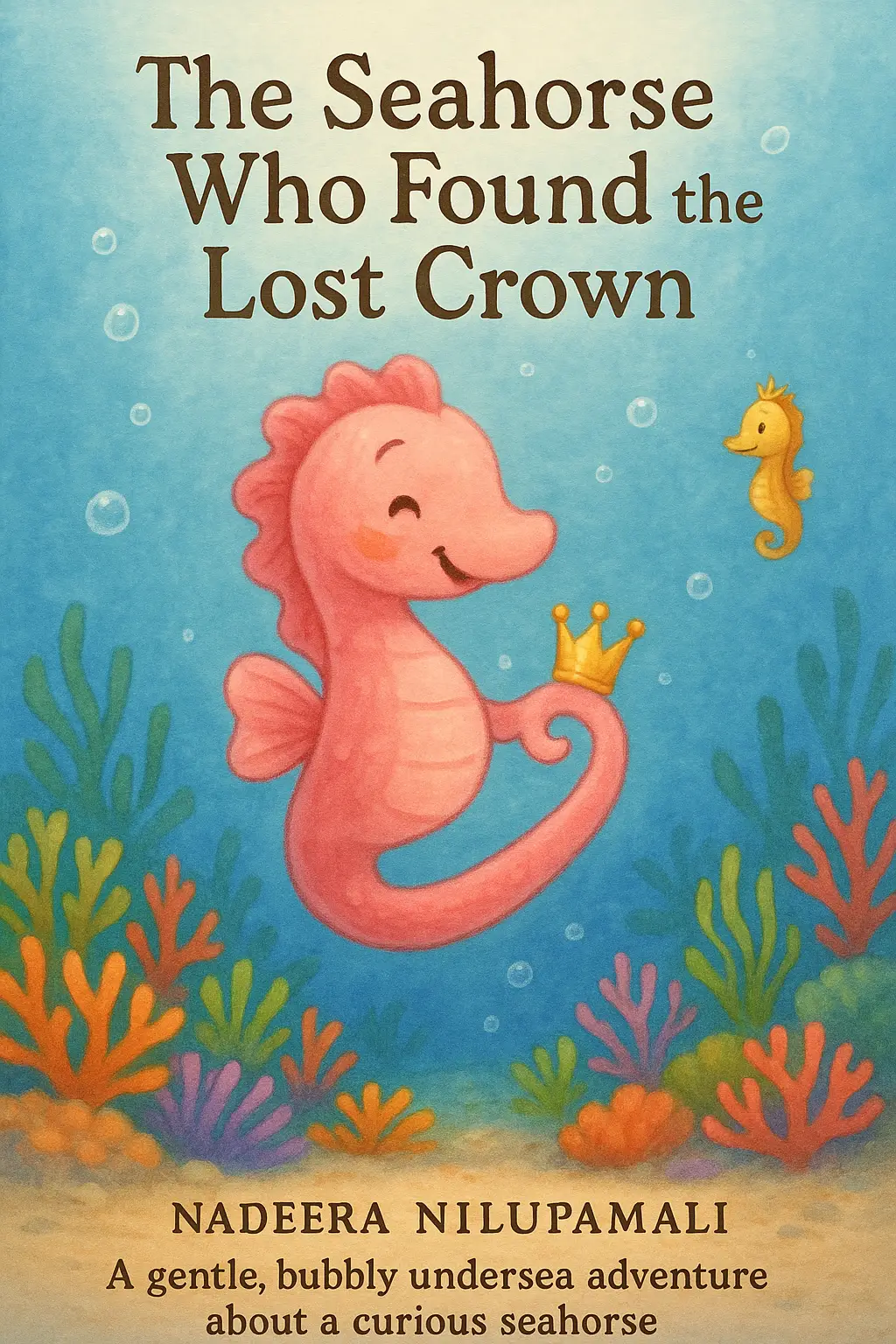 The Seahorse Who Found the Lost Crown - A gentle, bubbly undersea adventure about a curious seahorse