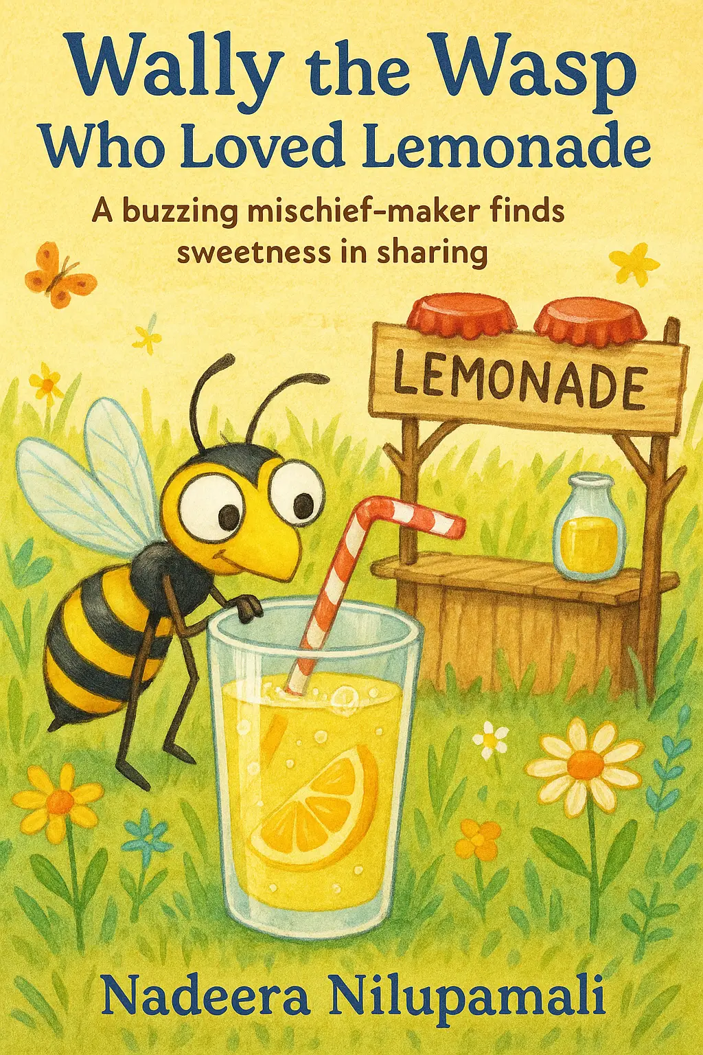 Wally the Wasp Who Loved Lemonade - A buzzing mischief-maker finds sweetness in sharing